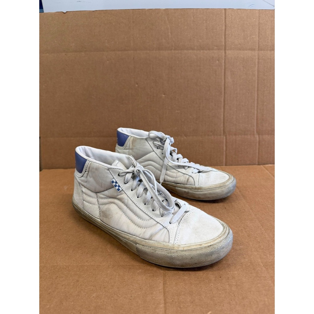 Dime x Vans Skate Mid Skool LTD Mid Top Sneakers Off White Mens Size 9.5 US